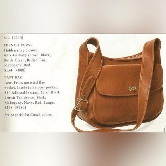 Vintage COACH Red Taft Leather Crossbody Bag #9980 – Classic & Rare - Picture 16 of 16